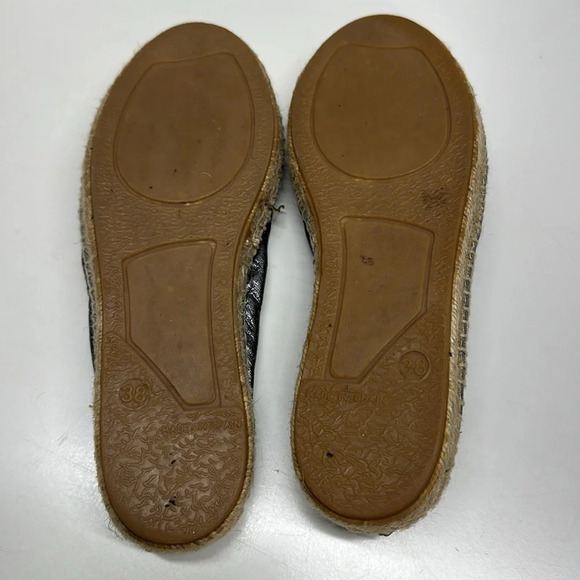 Free People FP Maya Espadrille Slip On Ballet Flats Shoes Flat Metallic Silver 8 - Picture 8 of 9